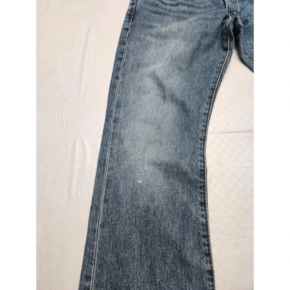 Denim & Supply RL Jeans Mens 33x30 Blue Bootcut Distressed USA Flag Denim Pants - Picture 2 of 16